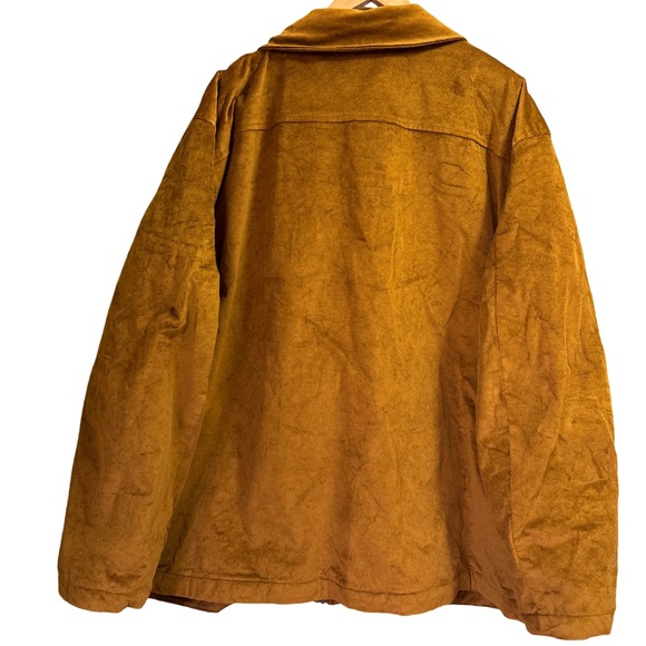 Amazon Essentials Corduroy Work Jacket Zipper Chestnut Brown XXXL - Picture 3 of 5